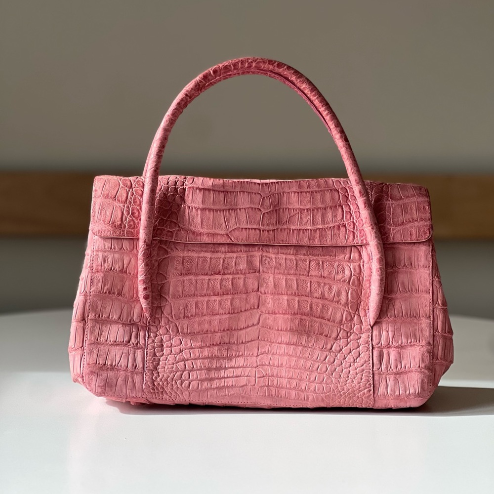 Nancy Gonzalez Hot Pink Crocodile Leather Handbag